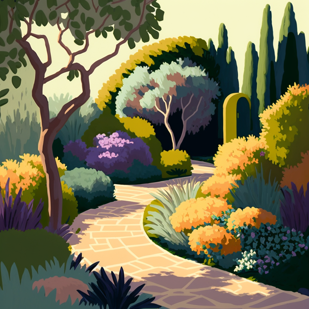 a garden