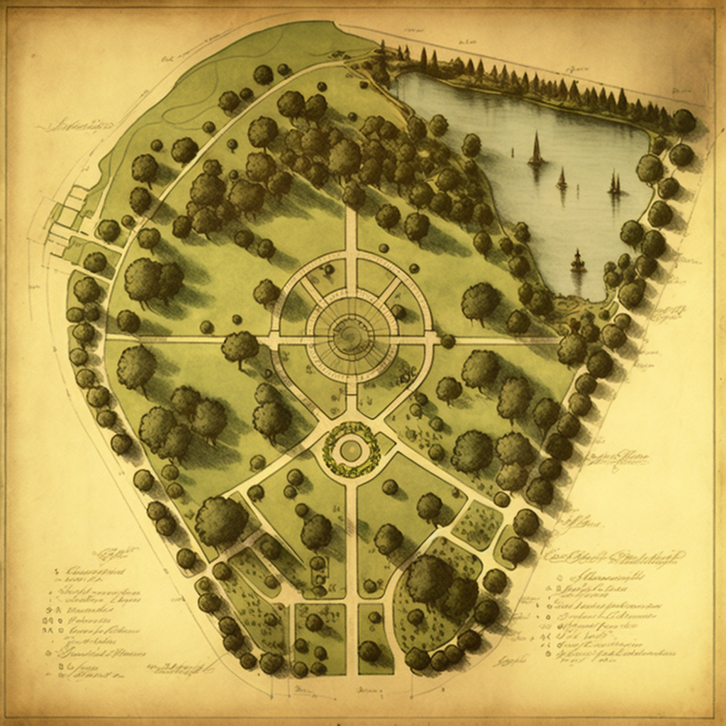 a park landscape plan